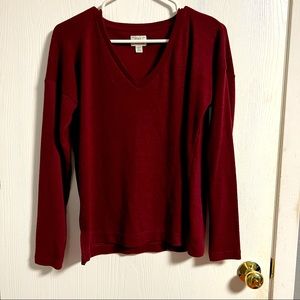 J. Crew Red Fleece Longsleeves